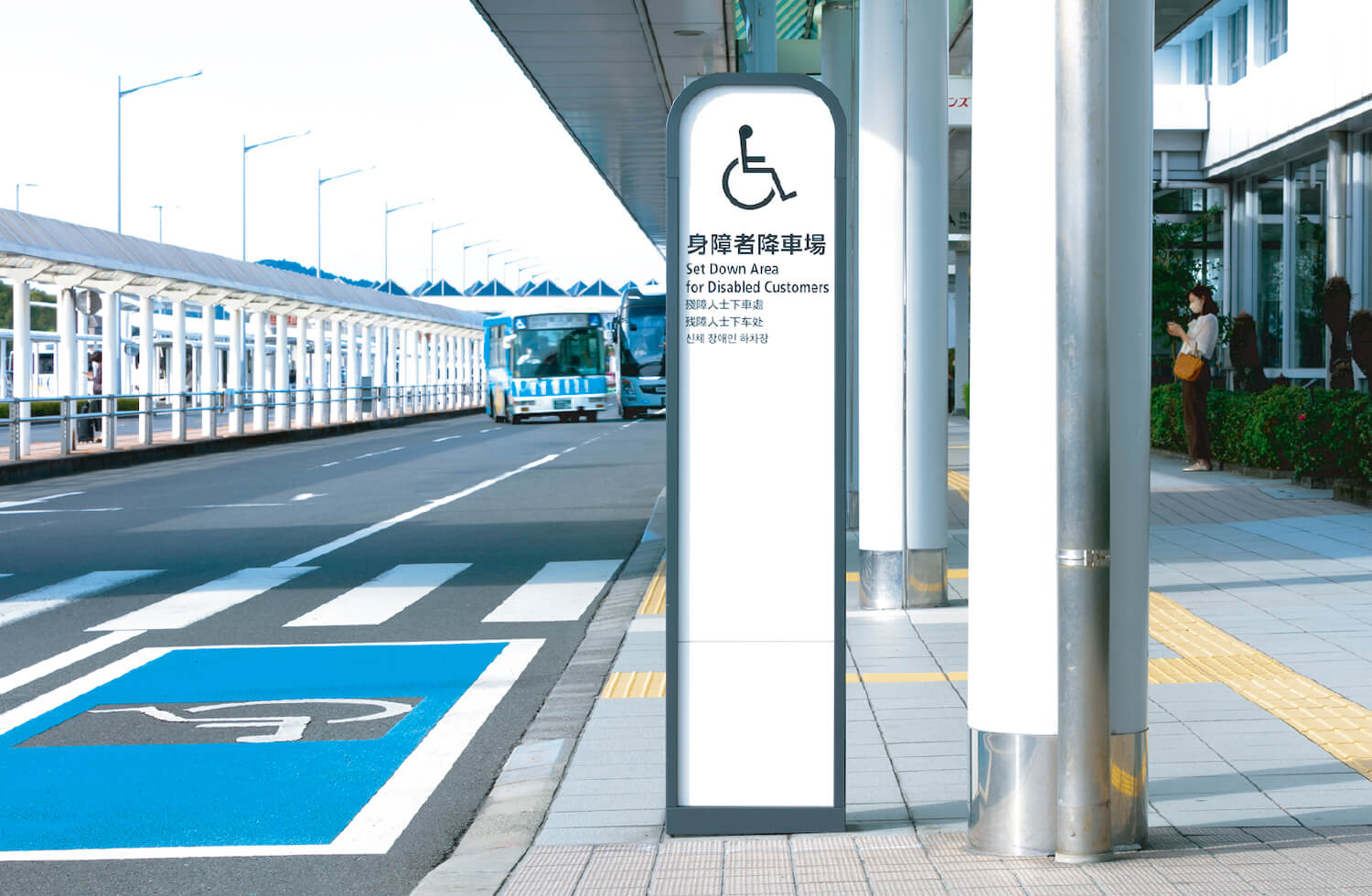 Platform for disabled visitors